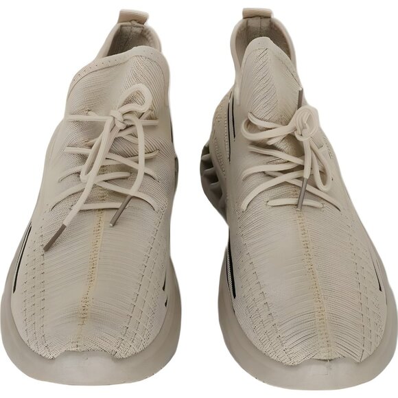 Beige Knit Jogger Sneakers by Akademiks Size 10M - Picture 5 of 6